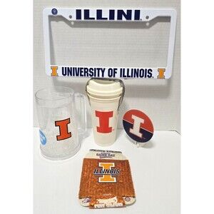 University of Illinois College Bundle Frame, Cups, Koozie, Nightlight